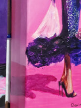 Load image into Gallery viewer, 'Sophisticated Woman in Black Formal Dress'