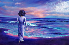 Load image into Gallery viewer, 'Sunrise Ocean Woman' Original Art