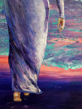 Load image into Gallery viewer, 'Sunrise Ocean Woman' Original Art