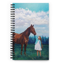 Load image into Gallery viewer, Girl and Horse Spiral notebook