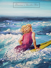 Load image into Gallery viewer, 'Ocean Surfer' Original Art