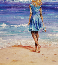 Load image into Gallery viewer, &quot;Walking on the Beach with Shoes in Hand&quot; - PRINT
