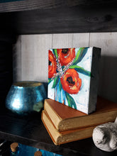 Load image into Gallery viewer, Small Red Poppies Shelf Sitter
