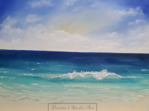 SOLD 'Serene Beach' Original Art