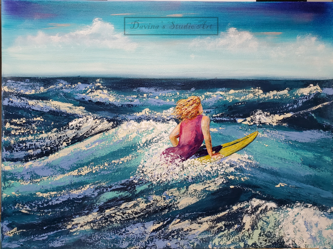 'Ocean Surfer' Original Art